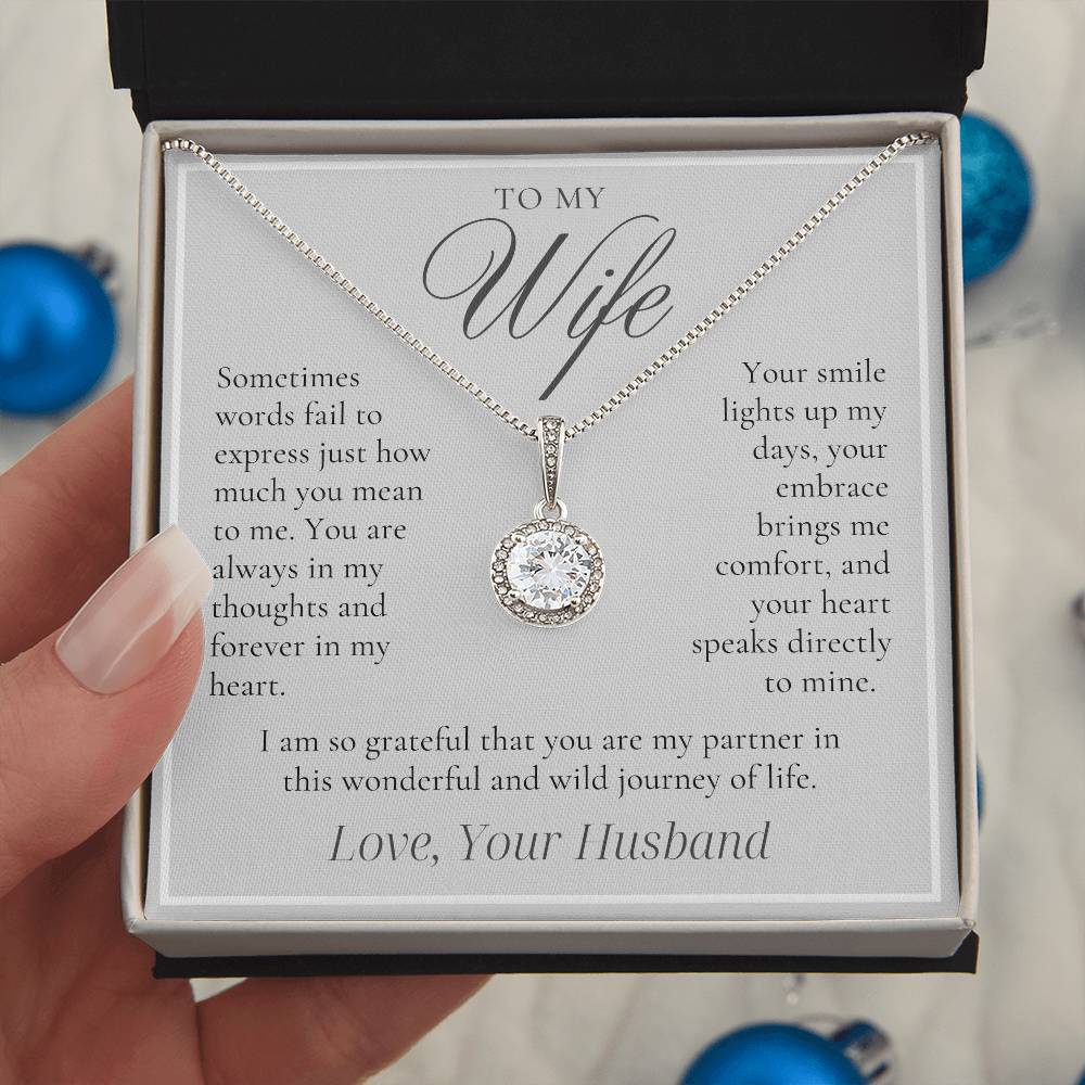 To My Wife - Forever in My Heart - Eternal Hope Necklace