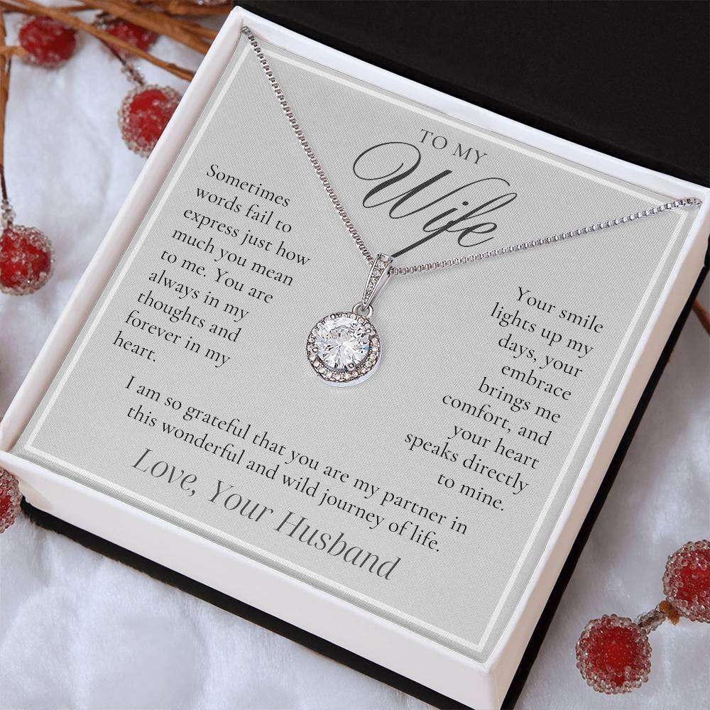 To My Wife - Forever in My Heart - Eternal Hope Necklace