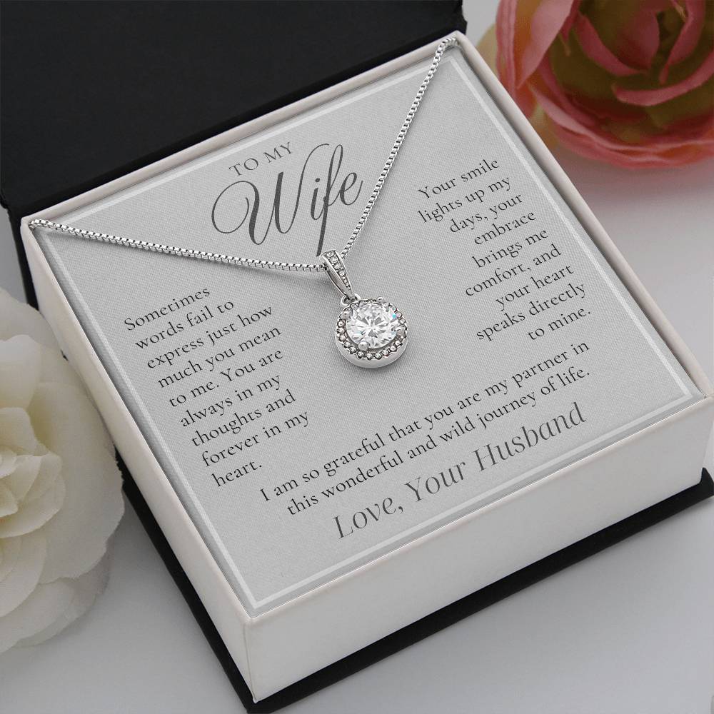 To My Wife - Forever in My Heart - Eternal Hope Necklace