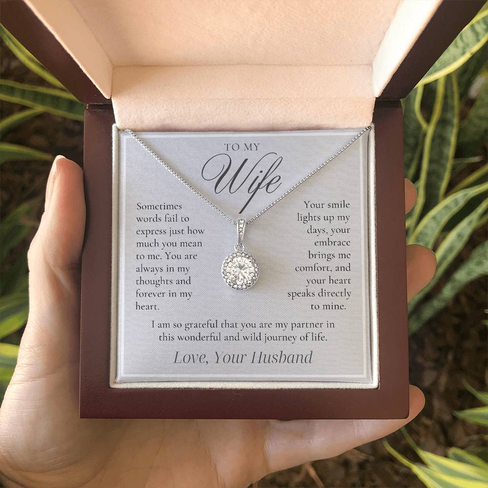 To My Wife - Forever in My Heart - Eternal Hope Necklace