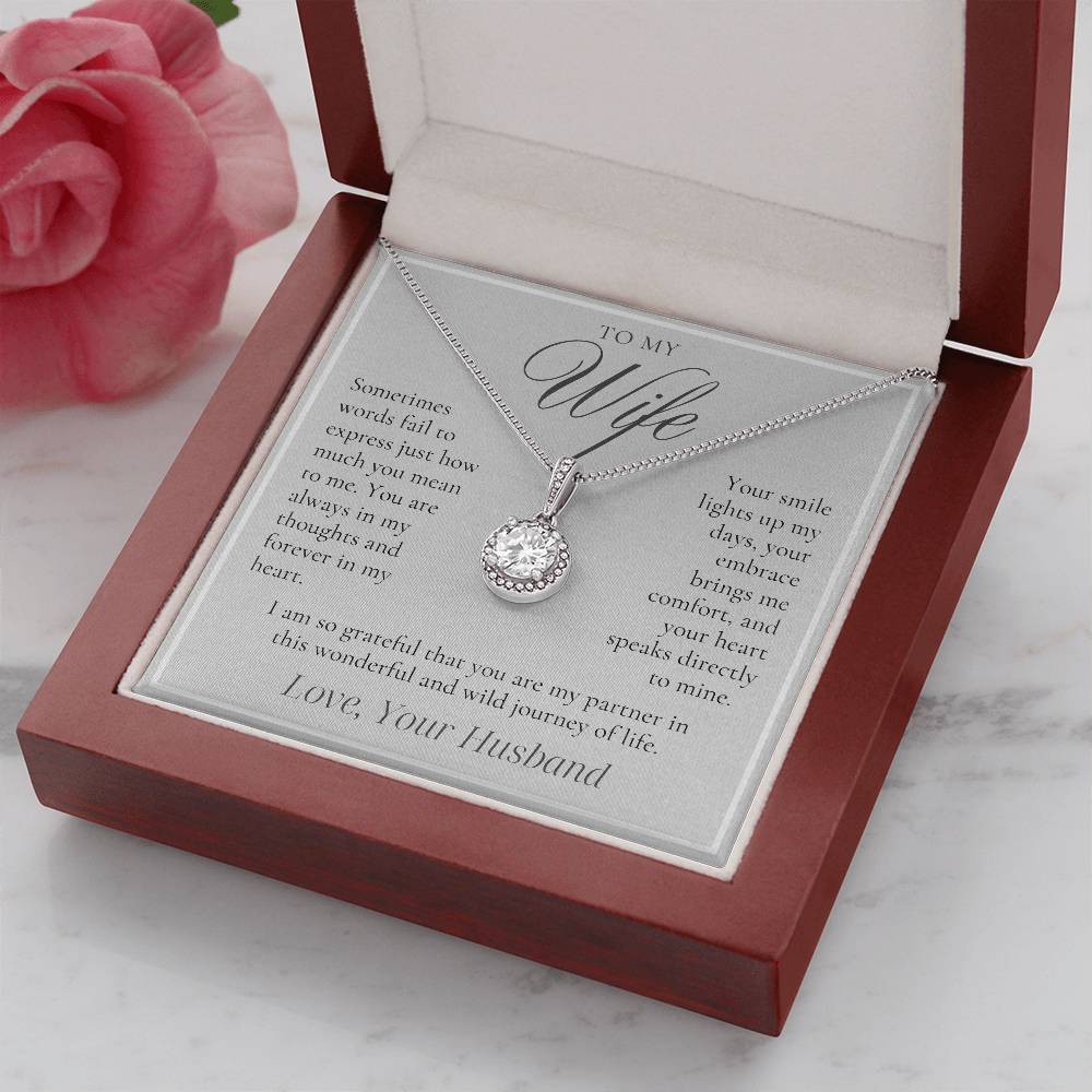 To My Wife - Forever in My Heart - Eternal Hope Necklace