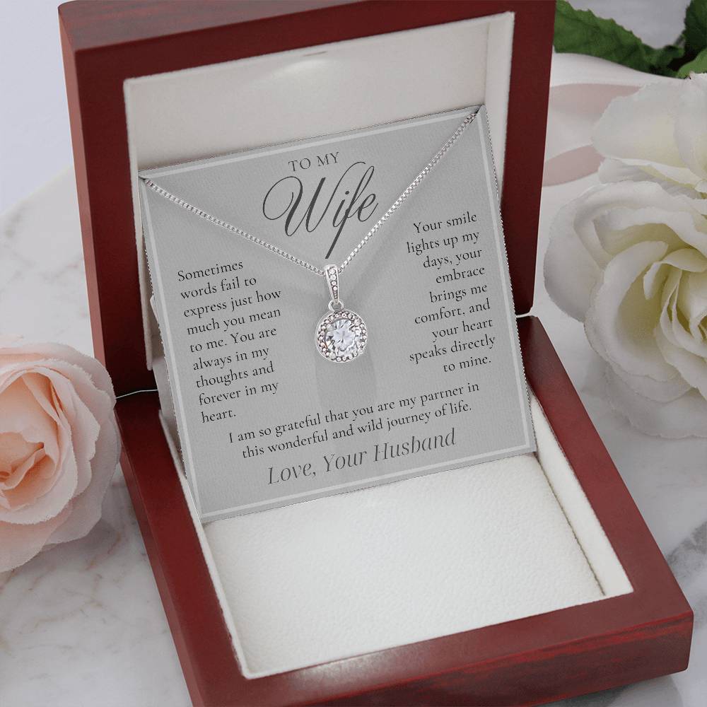 To My Wife - Forever in My Heart - Eternal Hope Necklace